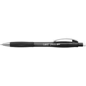 BIC Stiftpenna, Velocity Pro, 0,7 mm HB-stift, svart pennkropp med gummigrepp