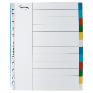 LYRECO Plastregister 12-flik PP-plast A4 MAXI