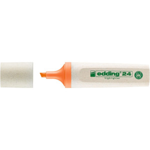 EDDING Överstrykningspenna 24 EcoLine platt pennkropp mejselformad spets 2–5mm linjebredd orange