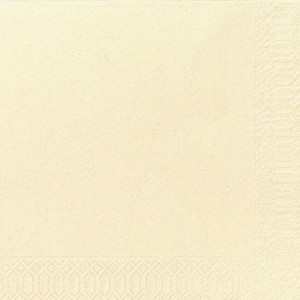 DUNI Servett 3-lagers, enfärgad, ¼-vikt, 40 cm, champagne 125/fp