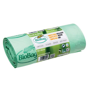 BIOBAG Insatspåse 50L 17my grön 32/rl