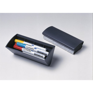 LEGAMASTER Whiteboardtorkare med magnetiska behållare, Board Assistant, plast, antracit