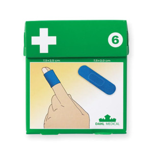 DAHL MEDICAL Plåster plast blå detectable Nr.6 50/fp