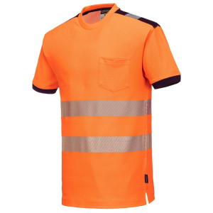 PORTWEST T-shirt varsel PW T181 kl2 orange 2XL