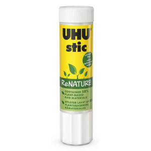 UHU Limstift ReNature tvättbart och genomskinligt 21g