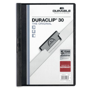 DURABLE Klämmapp Duraclip 2200 A4 3mm svart