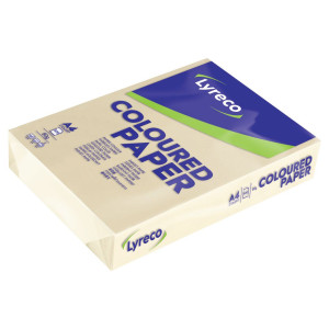 LYRECO Kopieringspapper A4 80g ohålat beige 500/fp