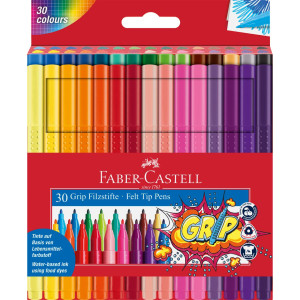 FABER-CASTELL Fiberpenna neon och pastell 30/fp