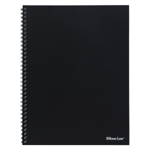 BANTEX Kollegieblock A5+ PP linjerat svart