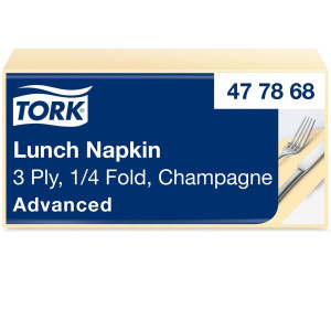 TORK Servett Lunch Mjuk 3-lags champagne 150/fp