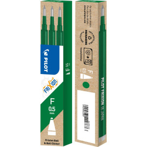 PILOT Refill Frixion 0,5mm grön 3/fp