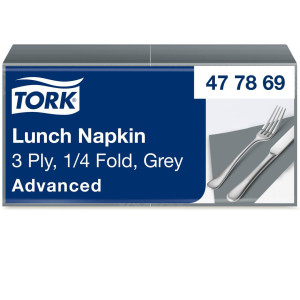 TORK Servett Lunch Mjuk 3-lags grå 150/fp
