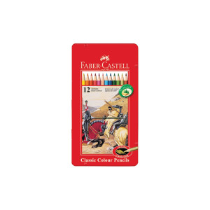 FABER-CASTELL Färgpenna sexkantig 12/fp