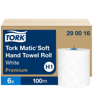TORK Pappershandduk Matic Mjuk H1 2-lagers vit 6/fp