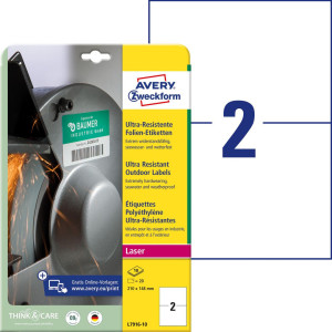 Avery Etikett stretch 210x148mm 20/fp