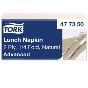 TORK Servett Lunch 2-lags natur 200/fp