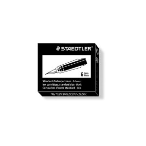 STAEDTLER Refill Svart 6/fp