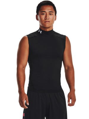 Under Armour Tank top treningowy męski Under Armour UA Hg Armour Comp Mock Sl - czarny