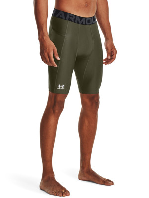 Under Armour Spodenki treningowe męskie Under Armour UA Hg Armour Lng Shorts - oliwkowe/khaki
