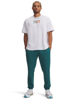 Under Armour Spodnie dresowe męskie Under Armour UA Essential Fleece Jogger - zielone