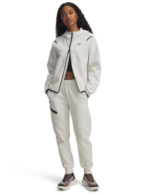 Under Armour Spodnie treningowe damskie Under Armour Unstoppable Flc Jogger - białe