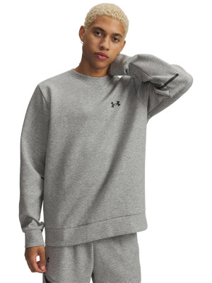 Under Armour Bluza treningowa nierozpinana bez kaptura Under Armour Unstoppable Flc Crew męska - szara