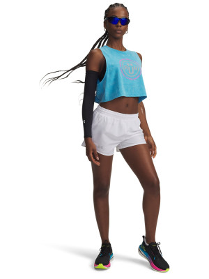 Under Armour Spodenki do biegania damskie Under Armour UA Fly By 3'' Shorts - białe