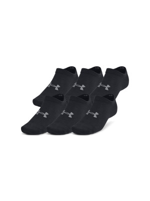 Under Armour Skarpetki treningowe (6-pack) Under Armour UA Essential No Show uniseks - czarne