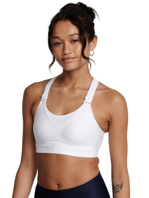 Under Armour Biustonosz treningowy Under Armour UA Infinity High 2.0 Bra - biały