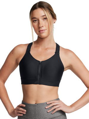 Under Armour Biustonosz treningowy Under Armour UA Infinity High Zip 2.0 Bra - czarny