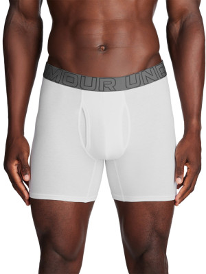 Under Armour Bielizna treningowa (3-pack) męska Under Armour M UA Perf Cotton 6in - biała