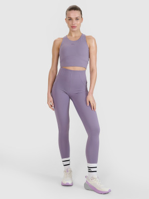 4F Legginsy treningowe szybkoschnące 4F | Anna Lewandowska - fioletowe