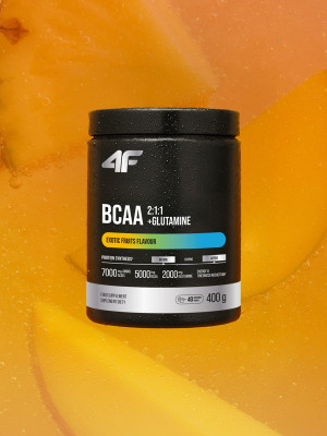 4F BCAA+GLUTAMINE suplement diety (400 g) owoce egzotyczne