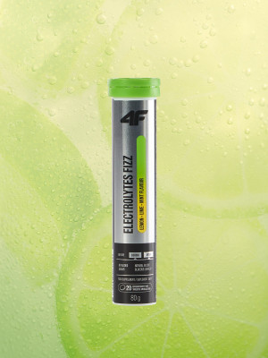 4F Electrolytes Fizz - suplement diety (20 tabletek musujących) cytrynowo-limonkowo-miętowy