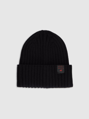 4F Czapka beanie dziecięca - czarna