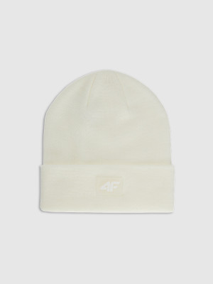 4F Czapka beanie dziecięca - biała