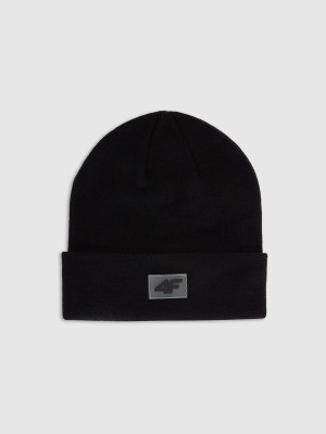 4F Czapka beanie dziecięca - czarna