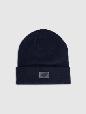 4F Czapka beanie dziecięca - granatowa