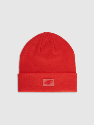 4F Czapka beanie dziecięca - czerwona