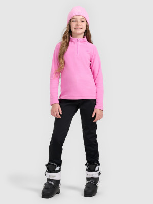 4F Spodnie narciarskie softshell membrana 5000 dziewczęce - czarne