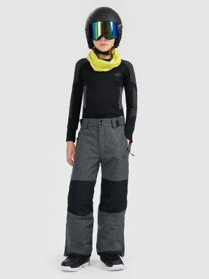 4F Spodnie snowboardowe membrana 10000 chłopięce - czarne