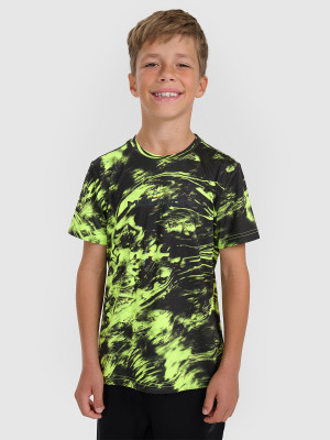 4F T-shirt sportowy szybkoschnący chłopięcy - multikolor