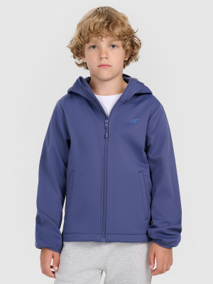 4F Kurtka softshell wiatroodporna membrana 5000 chłopięca - granatowa