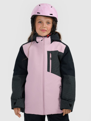 4F Kurtka snowboardowa membrana 10000 dziewczęca - różowa