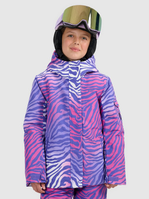 4F Kurtka snowboardowa membrana 8000 dziewczęca - multikolor