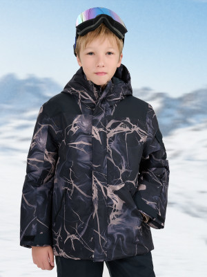 4F Kurtka snowboardowa membrana 8000 chłopięca - multikolor