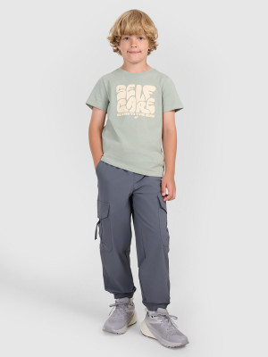 4F Spodnie casual cargo chłopięce - szare