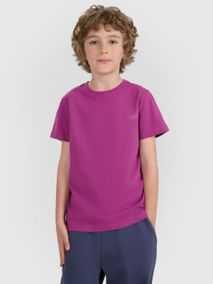 4F T-shirt regular gładki (2-pack) dziecięcy - multikolor