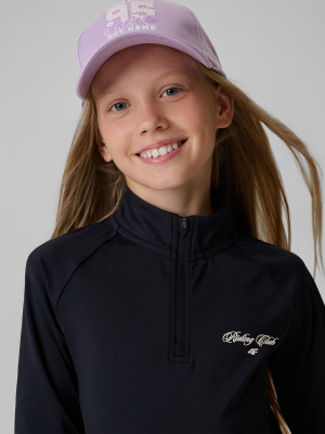 4F Sapca cu cozoroc strapback pentru fete - mov