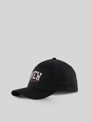 4F Czapka z daszkiem strapback chłopięca - czarna